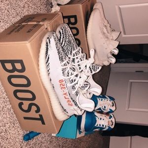 Yeezys zebra